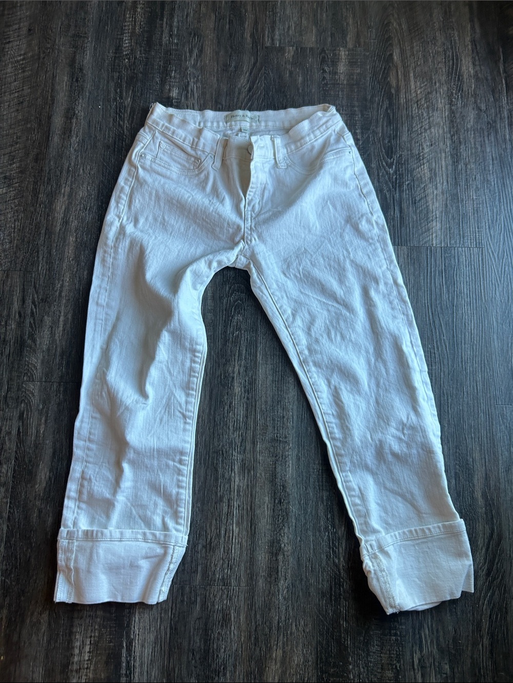 Henry & Belle White Jeans with Classic Label